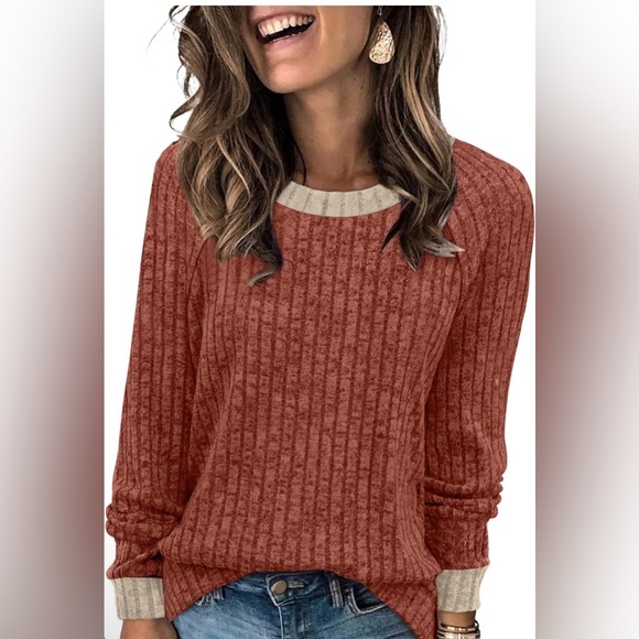 🆕Women's Lightweight Ribbed Sweater - Picture 1 of 2